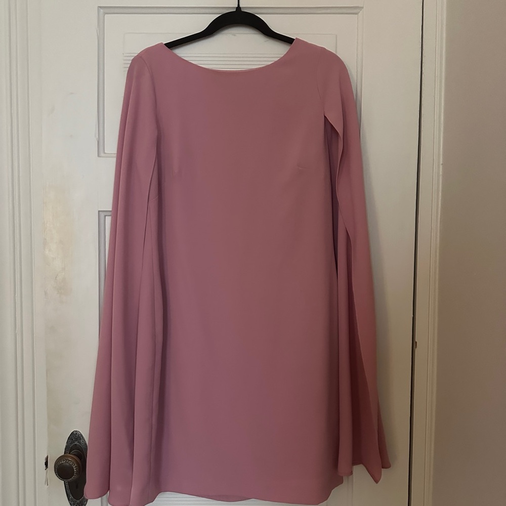 LAUREN by Ralph Lauren Dusty Rose Cape Dress